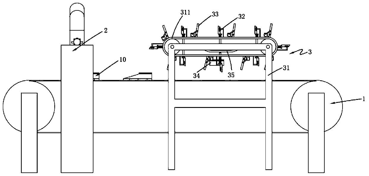 Automatic lining vamp polishing device