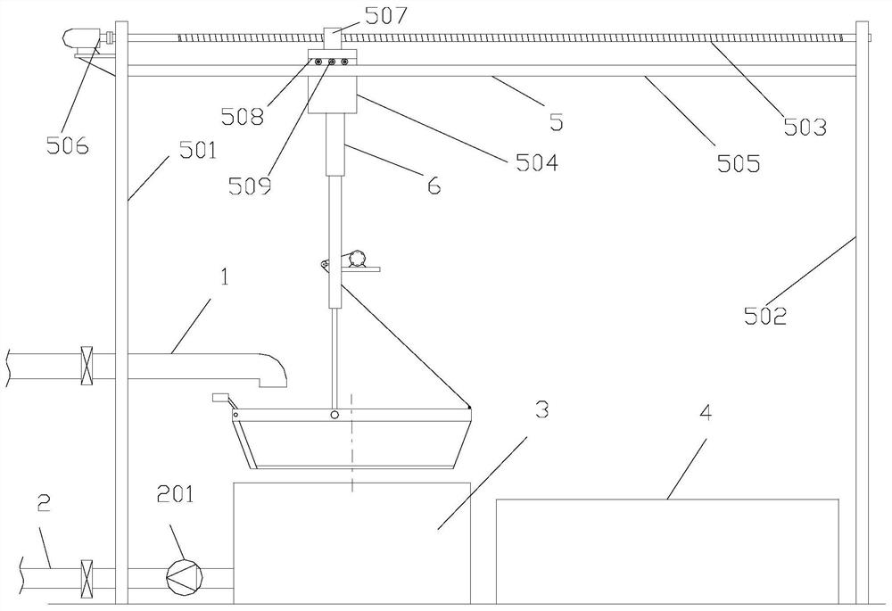 Filtering and impurity removing device and method for municipal sewage