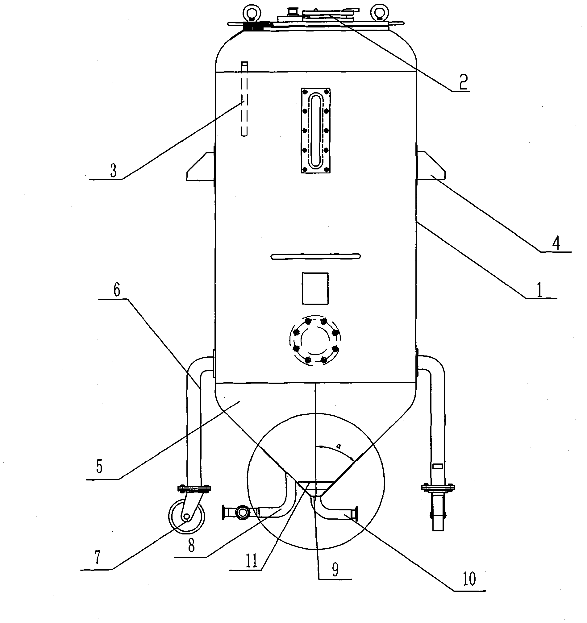 Edible fungi liquid strain biological fermentation tank