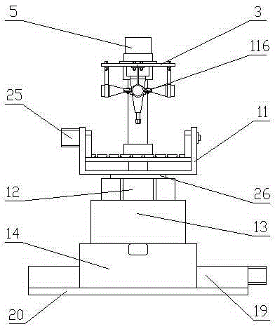 Five-axis linkage ultrasonic composite electric spark micro-finish machining numerical control machine tool