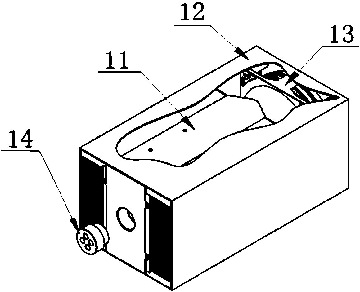 Low temperature furnace body and low temperature dry body temperature calibrator comprising same