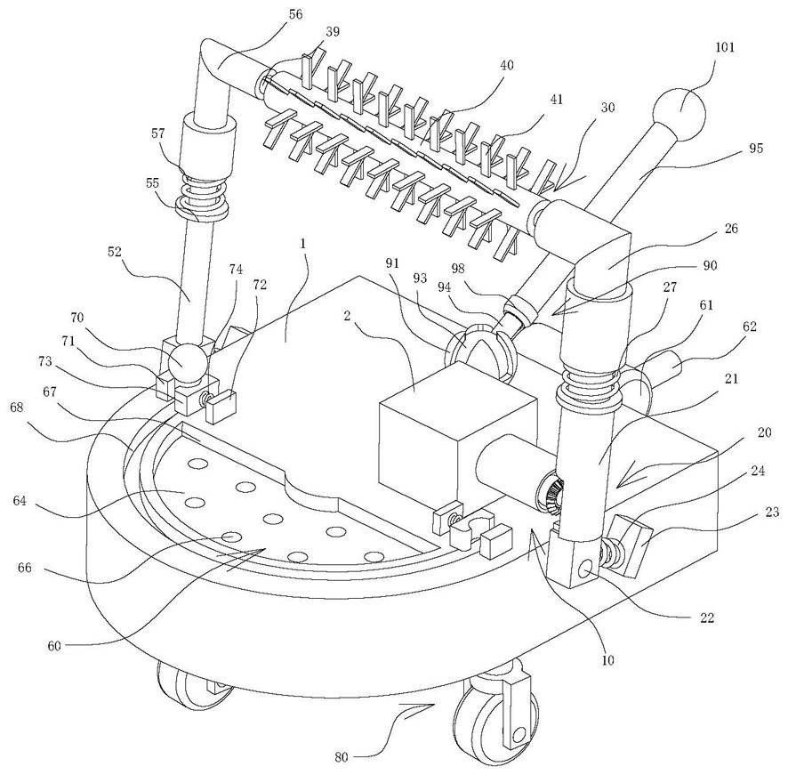 New energy automobile chassis cleaning device