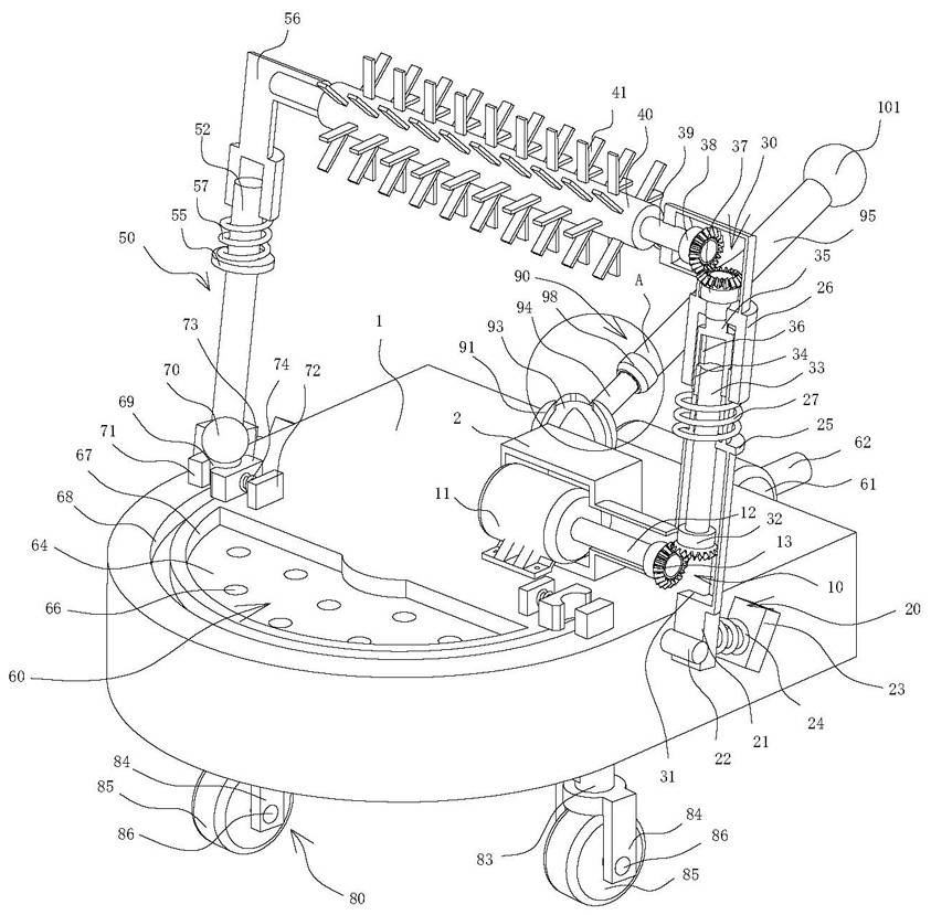 New energy automobile chassis cleaning device