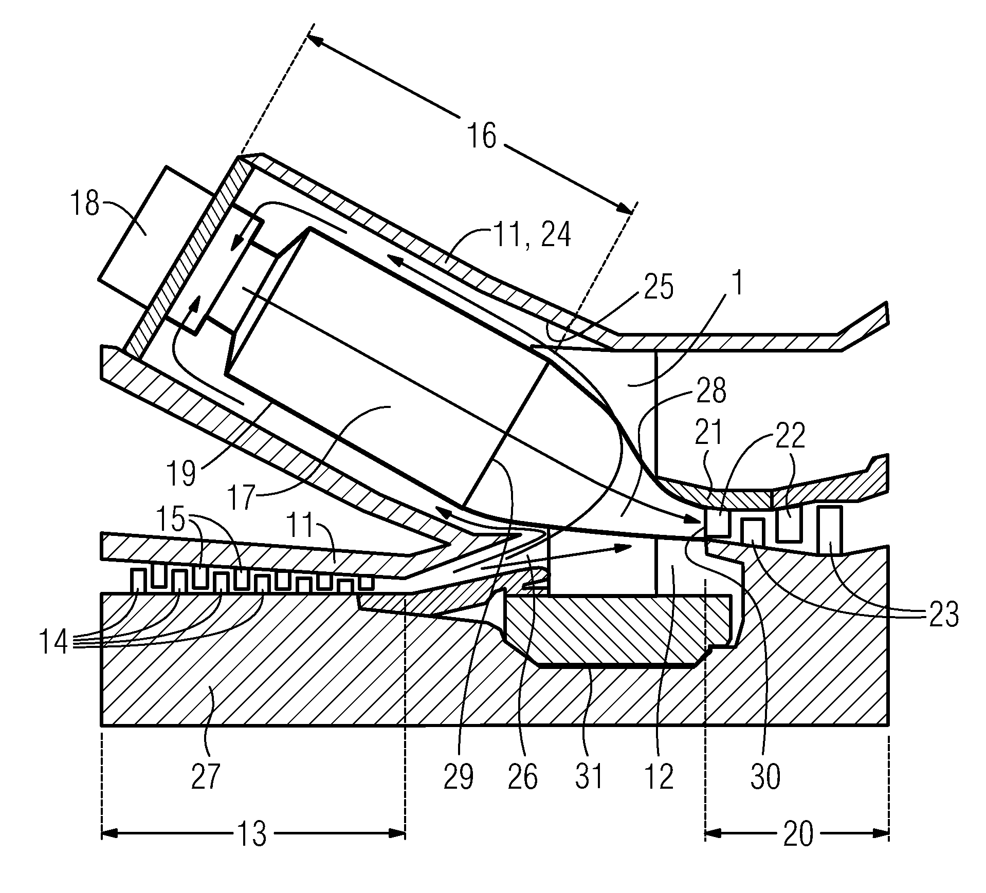 Casing of a gas turbine engine