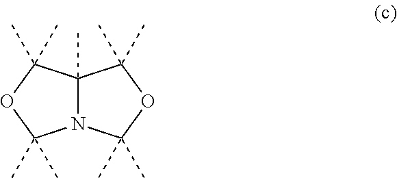 Non-crystallizing bis-oxazolidines