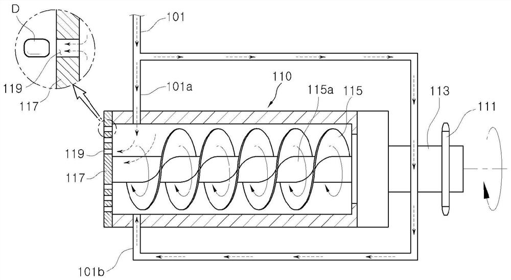 Dry ice generating and cleaning device