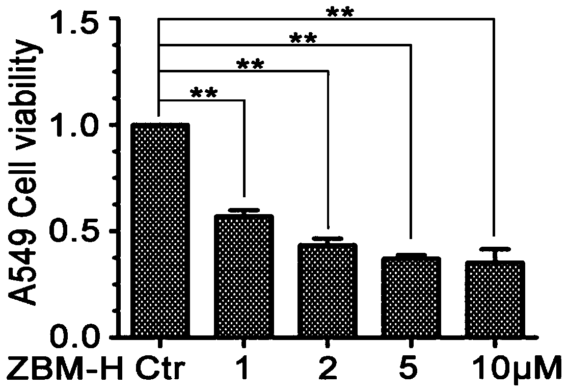 Application of 1,3,3-trimethyl-2-benzo-imidazo-pyridine-vinyl-indolium iodide in preparing anticancer drug