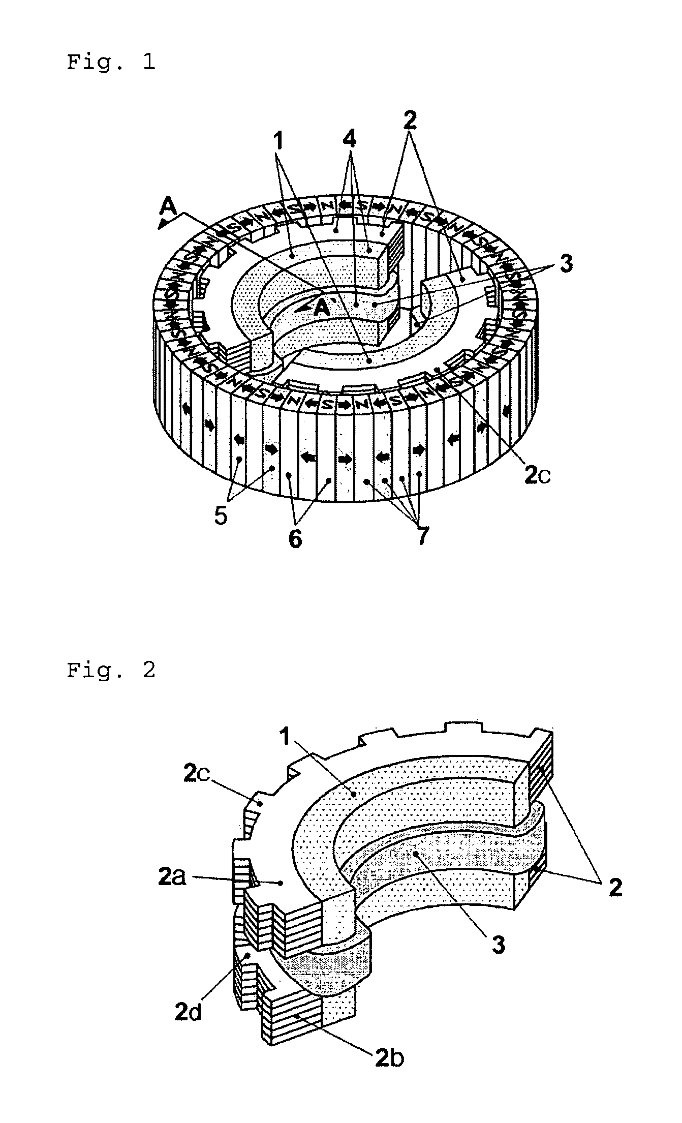 Permanent magnet excited transverse flux motor with outer rotor