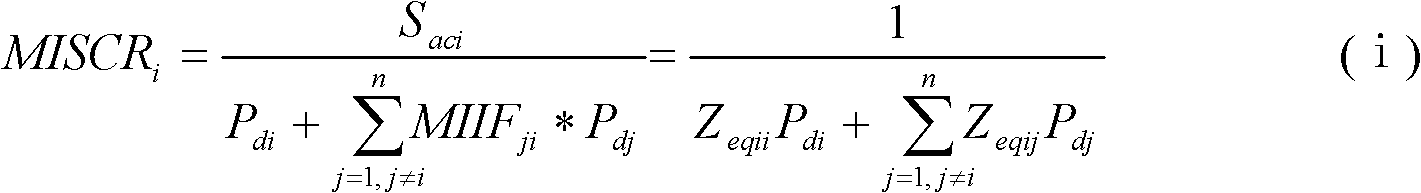 Multiple-DC (direct current)-droppoint selection method based on multiple feed-in short circuit ratios