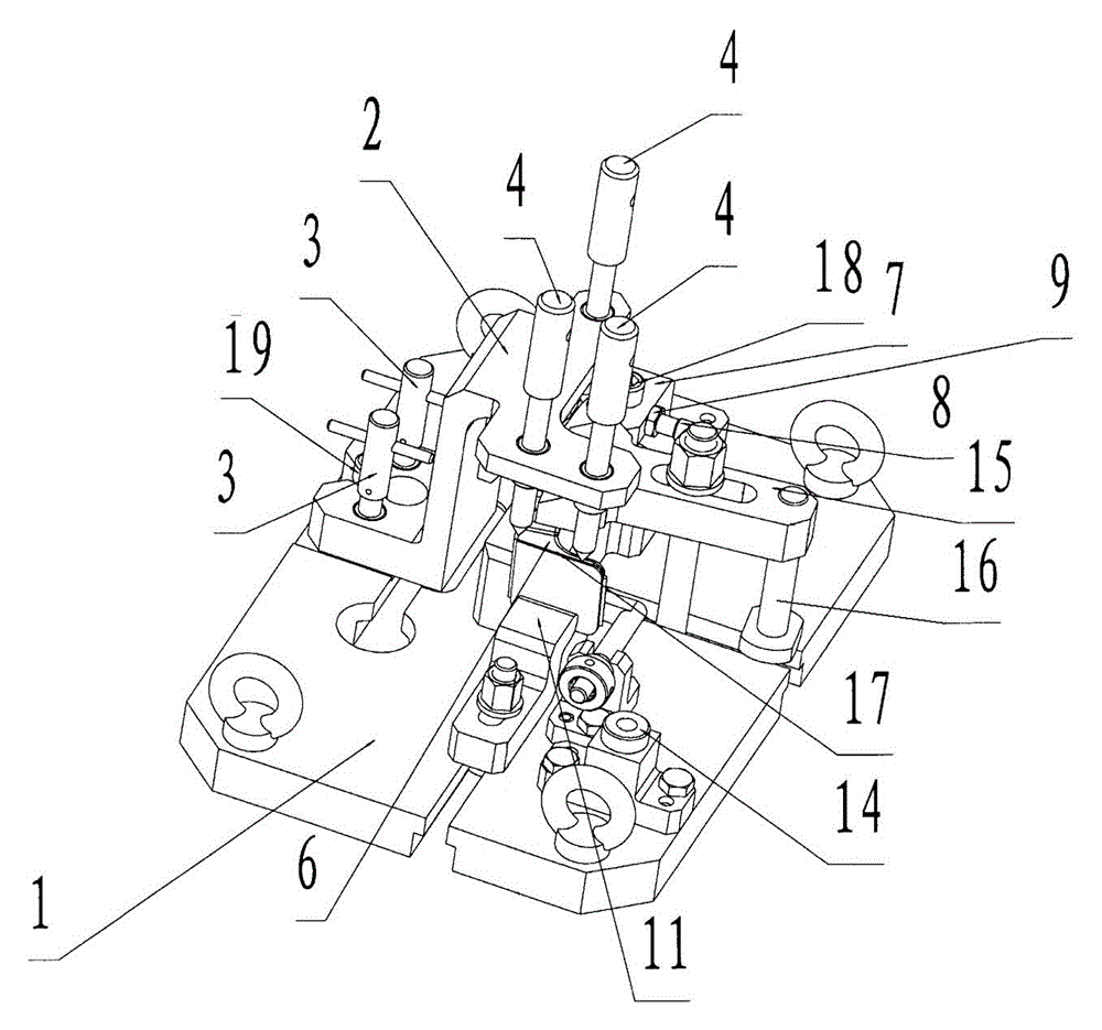 Device and method for fast alignment of datum in NC machining of non-regular shape structure wool