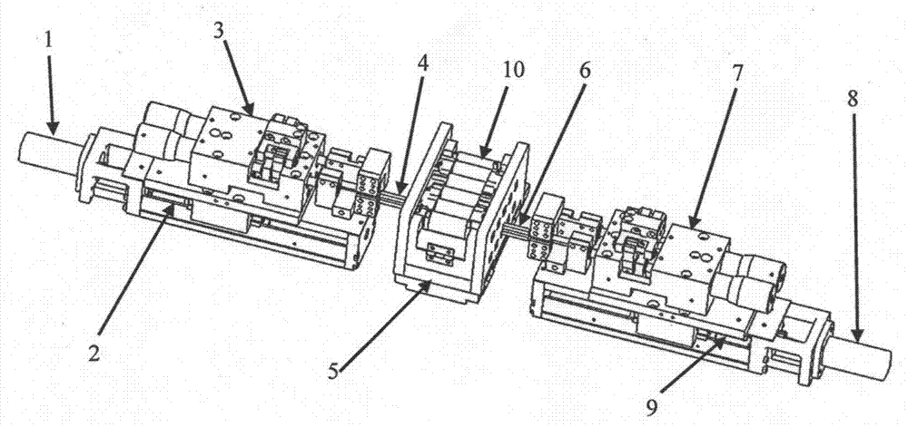 Double-sided automatic spot welding machine control device and method