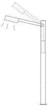 Rotatable street lamp control system