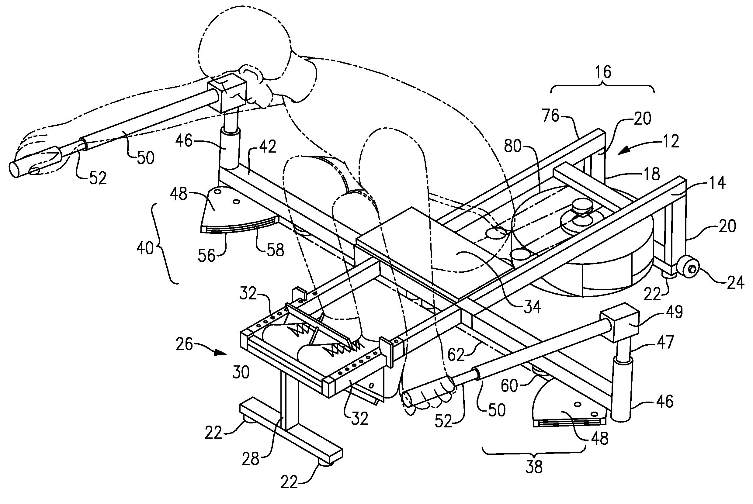 Folding exercise rowing machine