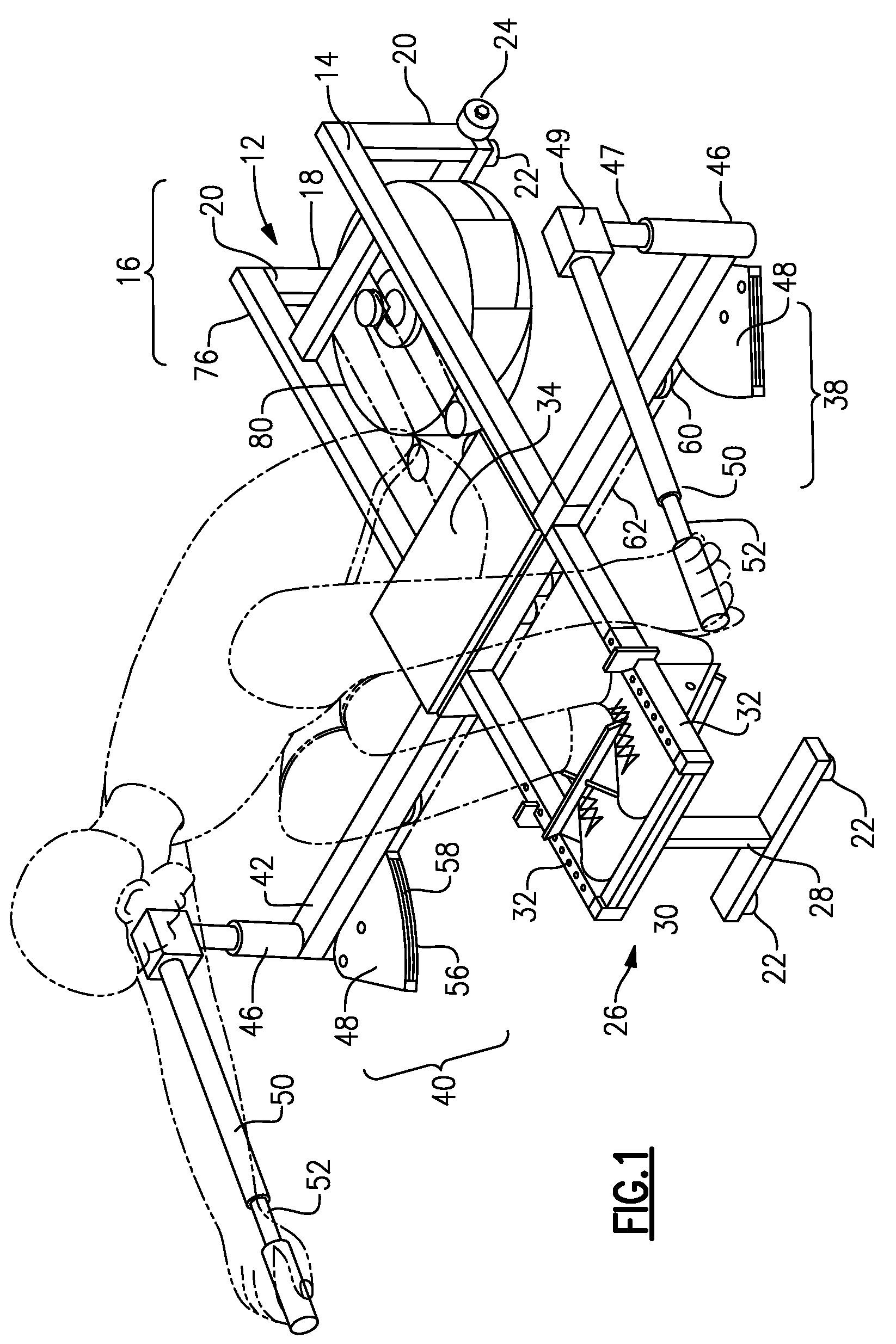 Folding exercise rowing machine