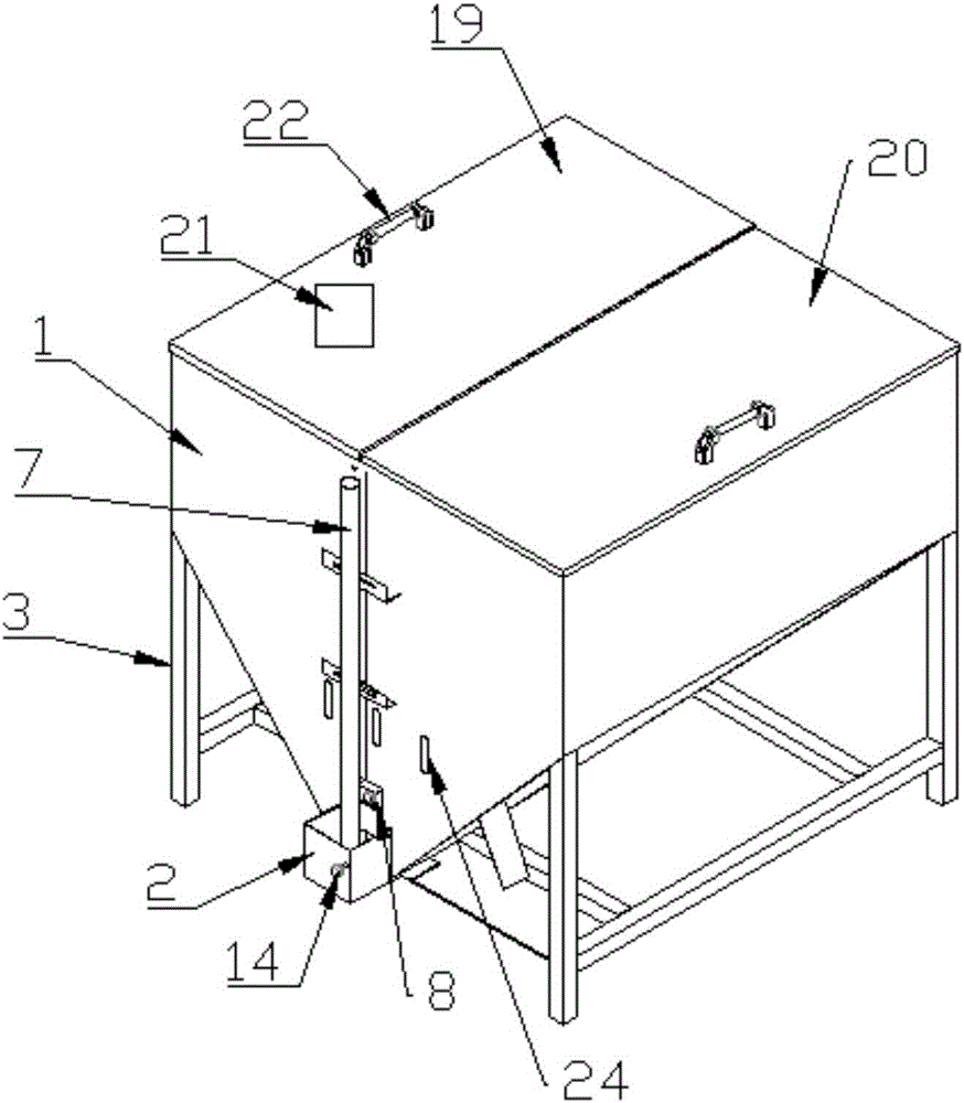 Mixing feed box