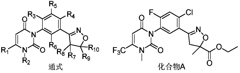 Isooxazoline carboxylate compound and application