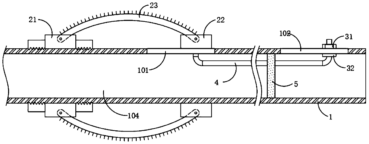 Pipe fitting inner wall grinding device with variable diameter