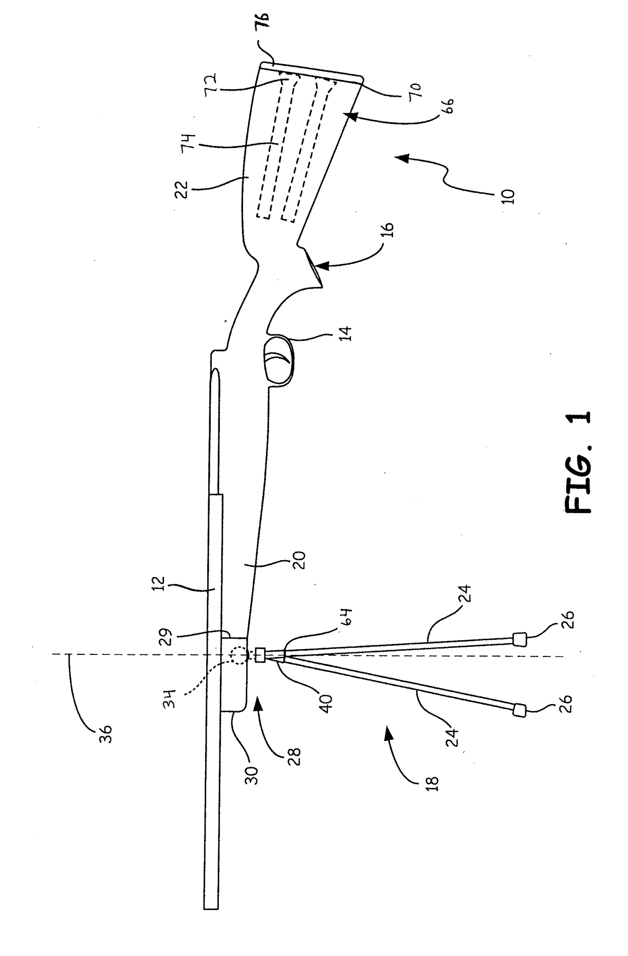 Firearm stock with support