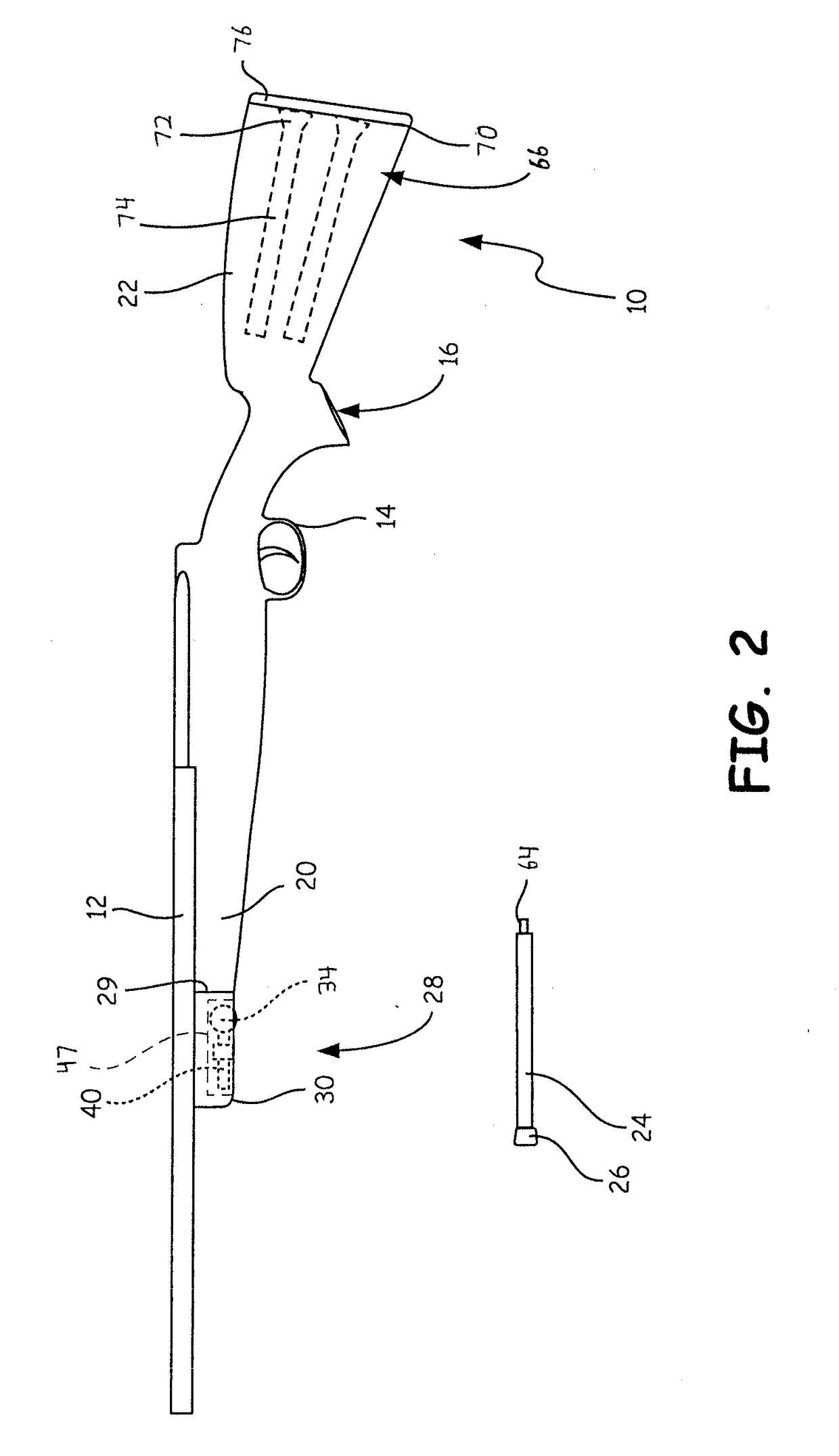 Firearm stock with support