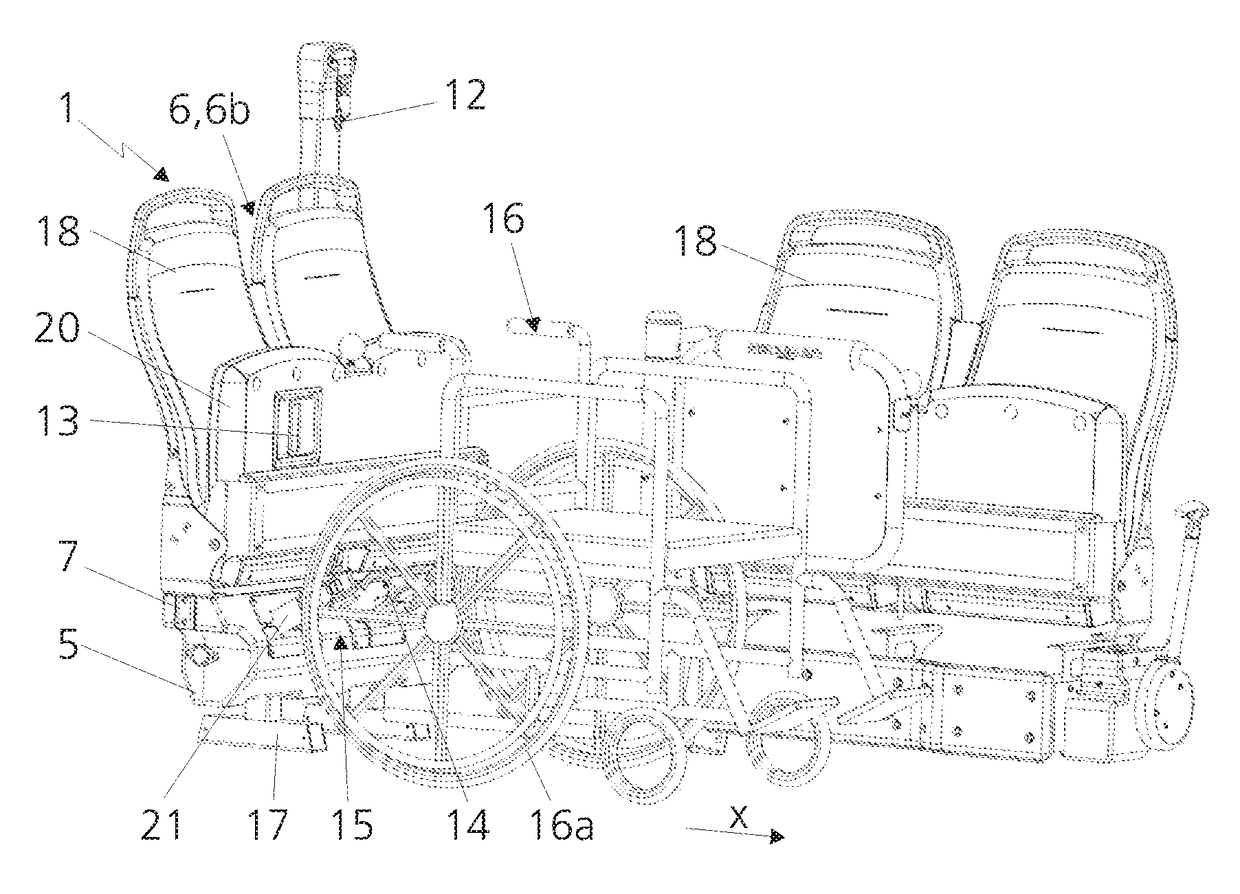 Modular element for a vehicle