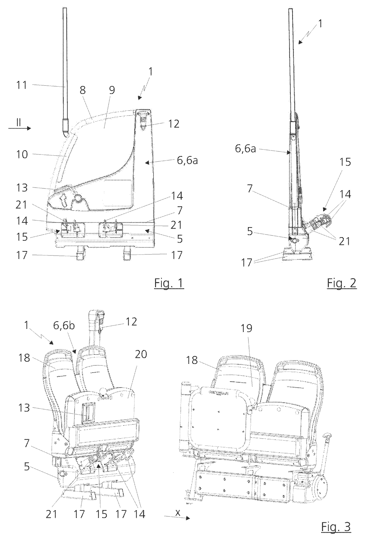 Modular element for a vehicle