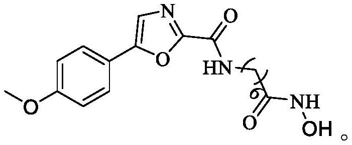 Oxazole histone deacetylase inhibitor and preparation method thereof