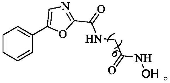 Oxazole histone deacetylase inhibitor and preparation method thereof