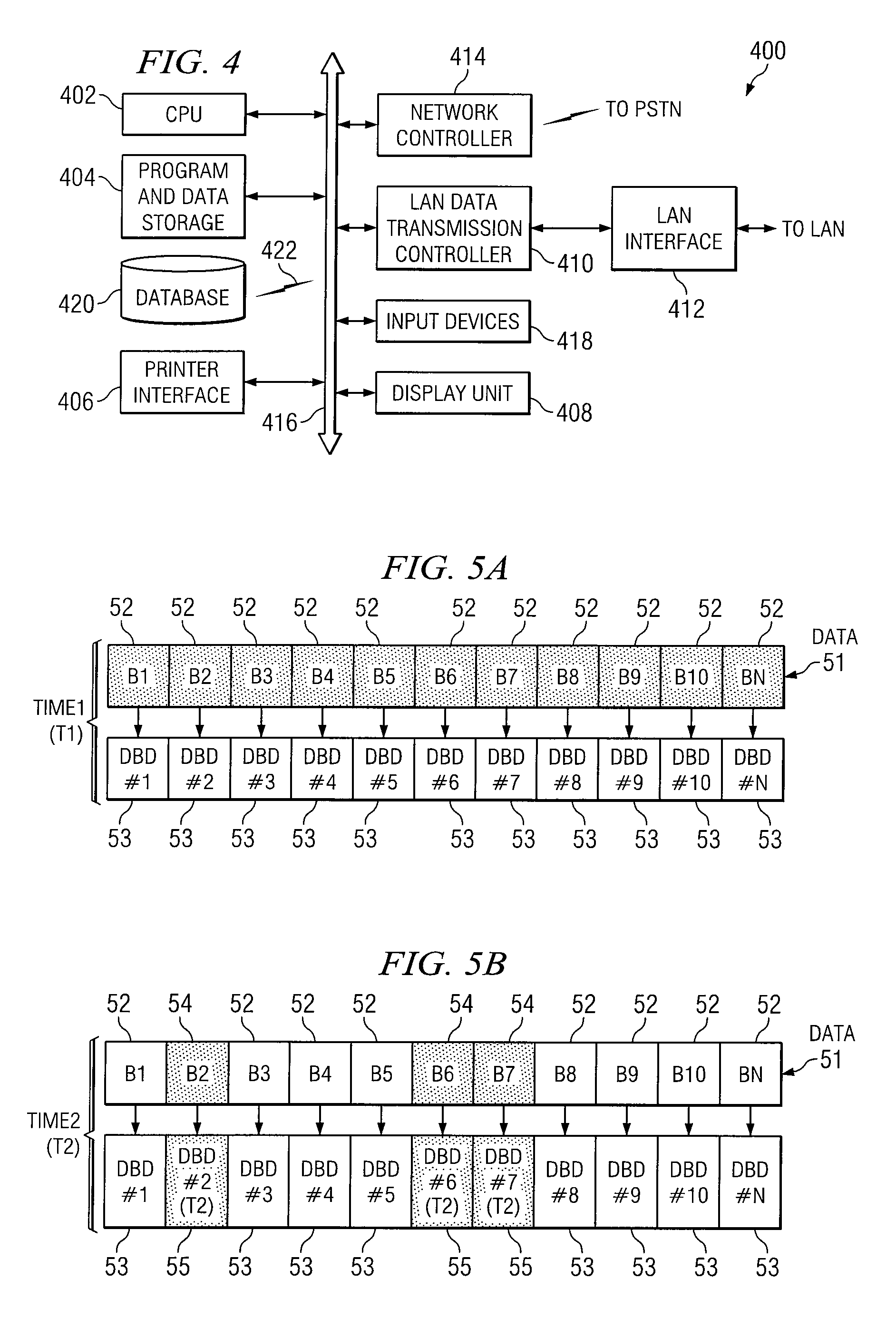 Method and apparatus for data backup using data blocks