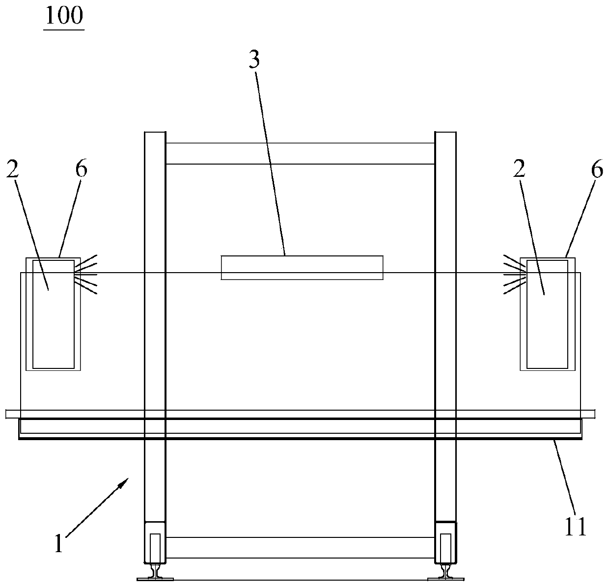 Stacking machine fire protection safety device