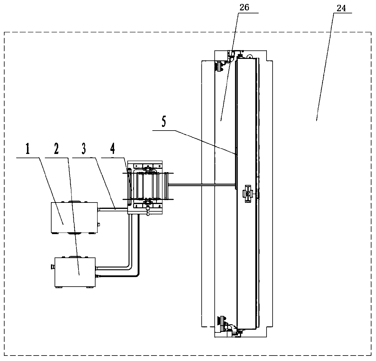 Automatic clearing system for sealing surface of underwater gate