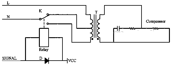 Fixed-frequency air conditioner low-voltage operation control method and boost circuit