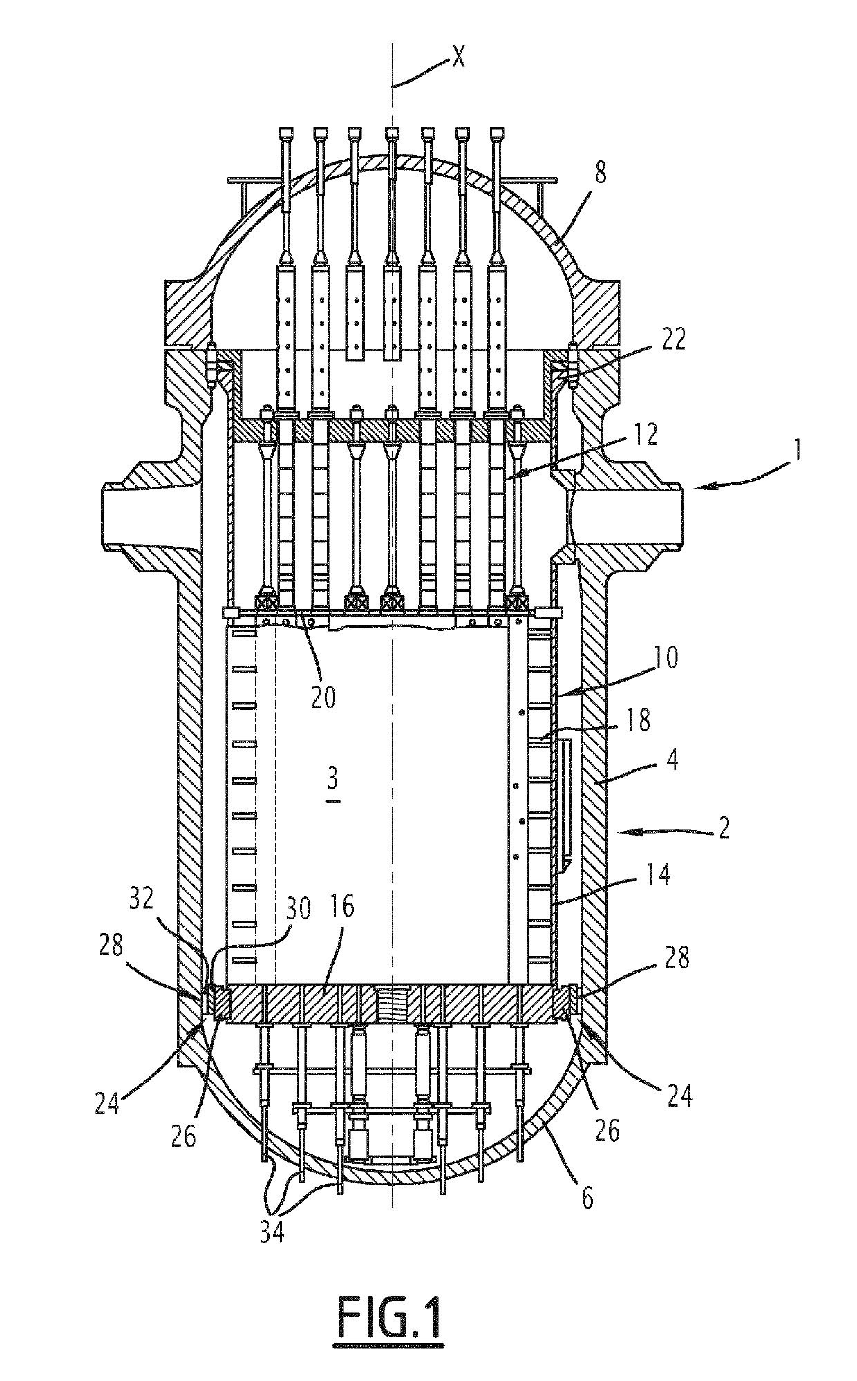 Method and device for inspecting a nuclear reactor part