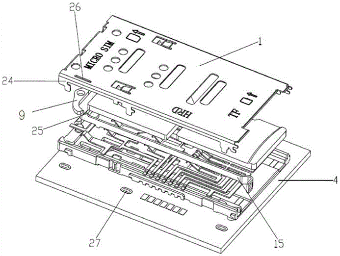 A mobile phone deck with long service life