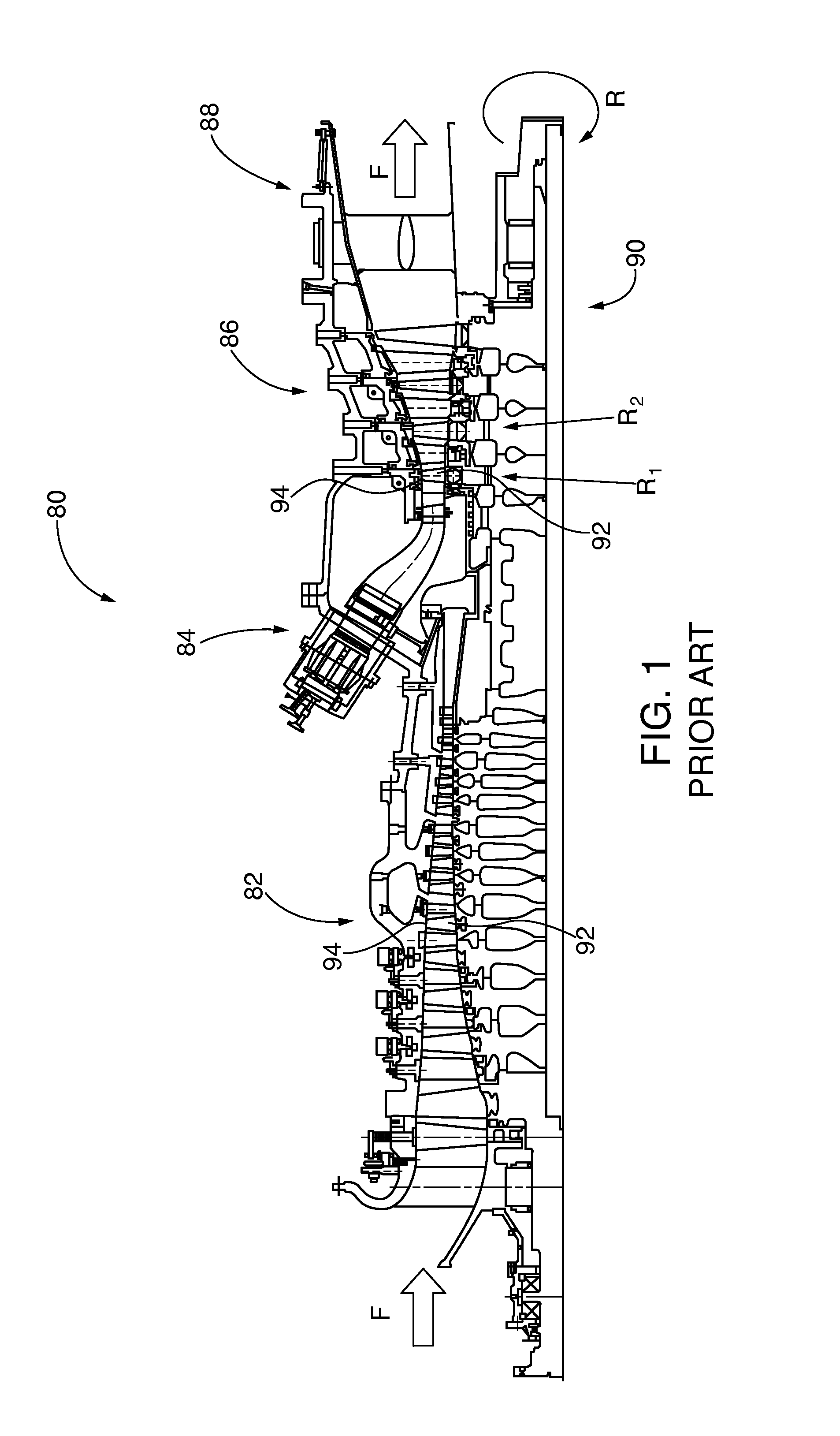 Turbine abradable layer with asymmetric ridges or grooves