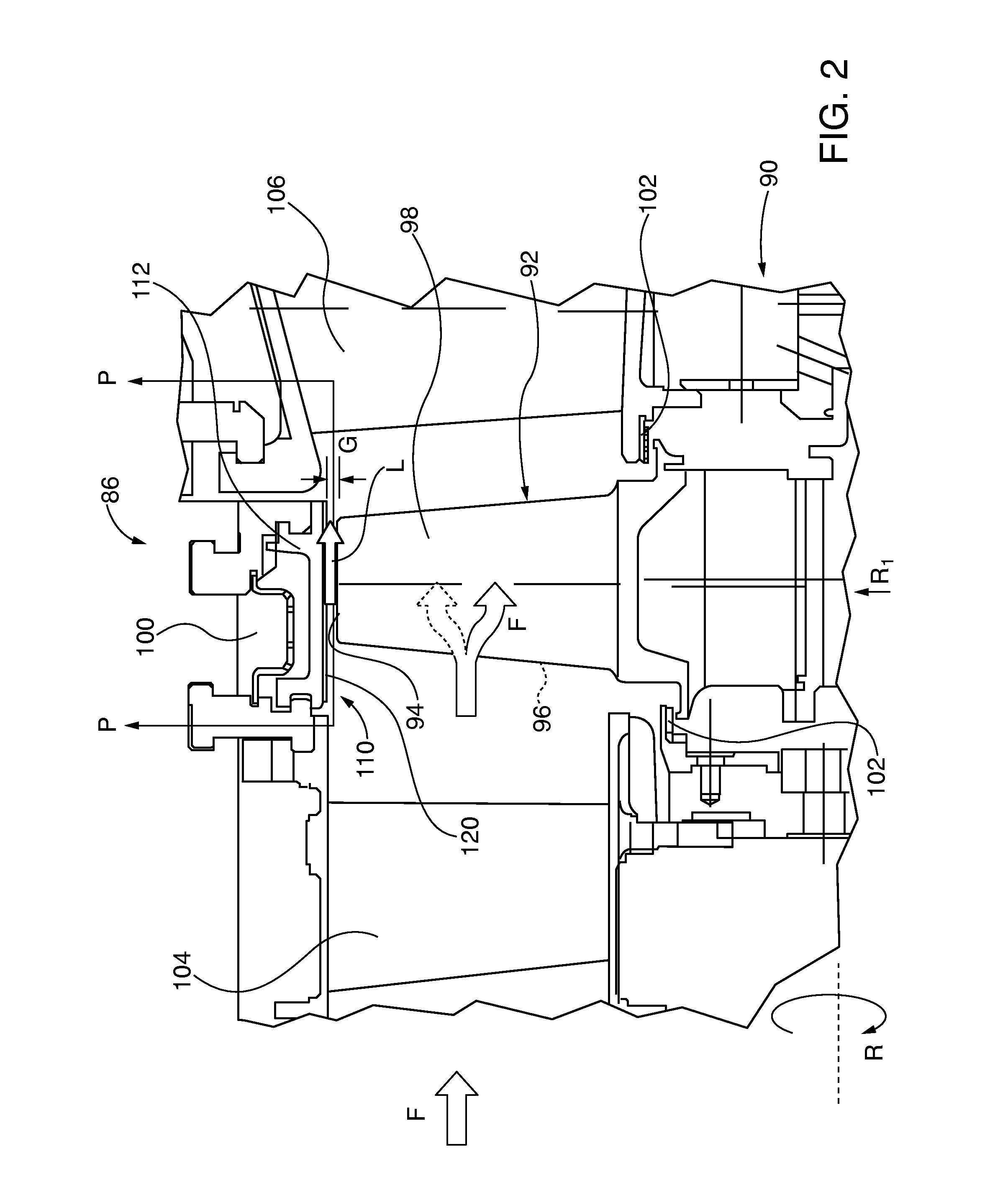 Turbine abradable layer with asymmetric ridges or grooves