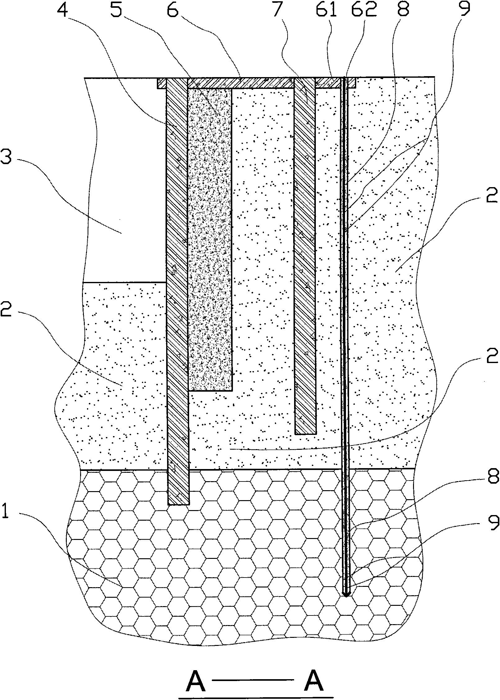 Novel deep building foundation pit supporting system