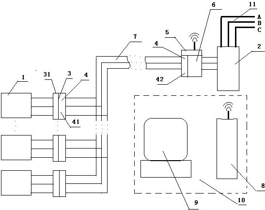 Power line carrier/NB-IOT composite communication mine electromechanical equipment management and control system