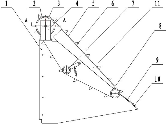 Forward-tilting prevention device of high-plant crop divider