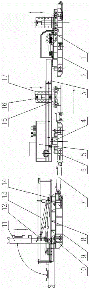 Self-moving belt tail