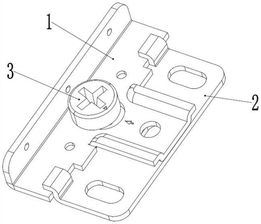 Connecting piece of drawer side plate