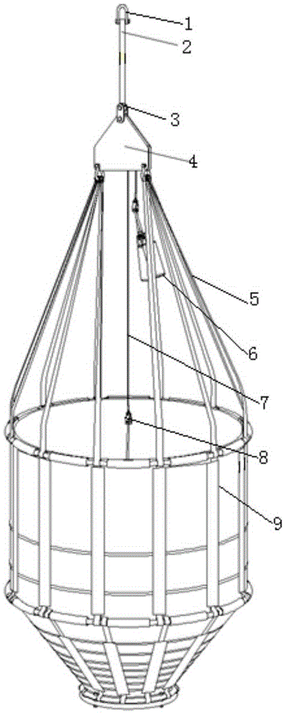 Lifting bucket for fire control