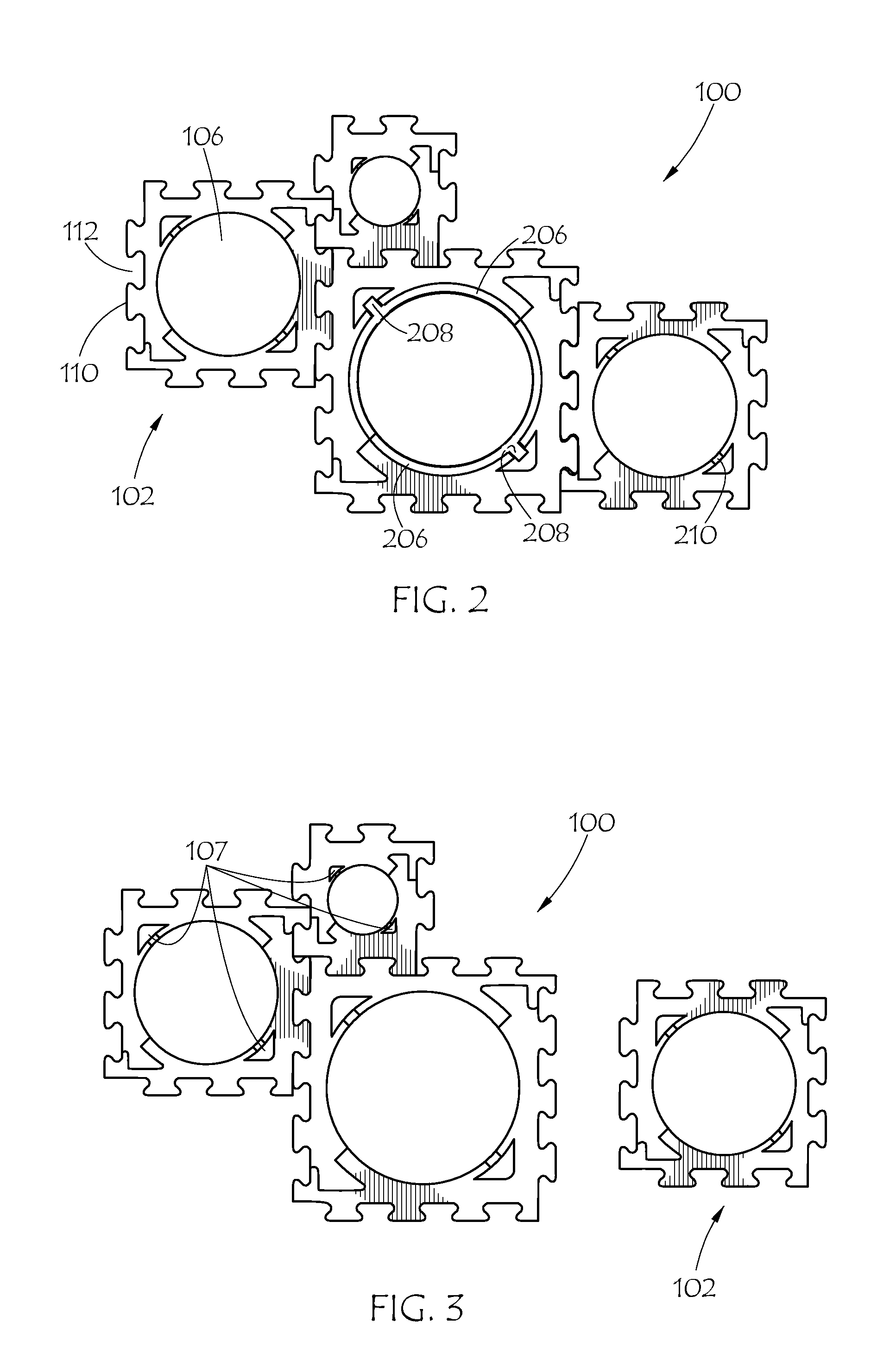 Modular support, assemblies, methods and systems