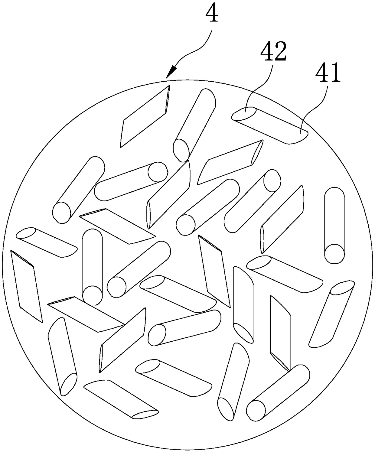 Random texture anti-counterfeiting mark structure and anti-counterfeiting method