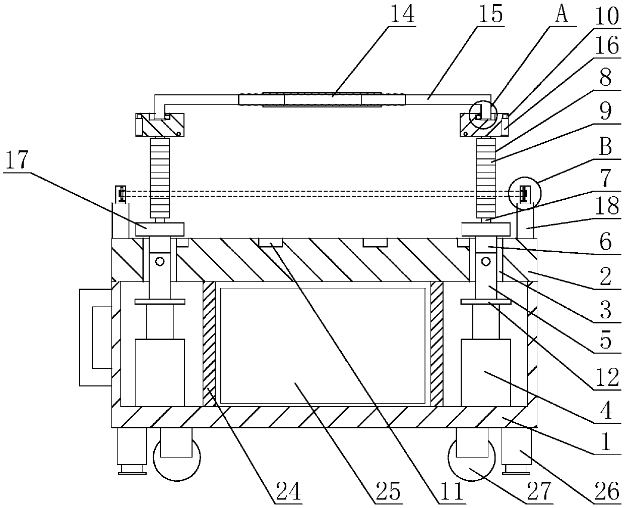 A portable ground wire winding device