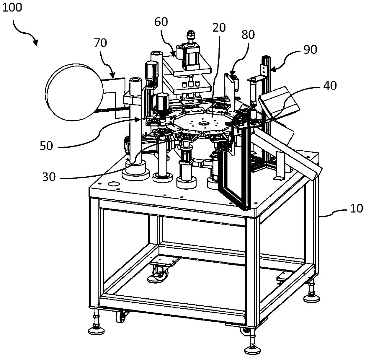 Bottle cap riveting equipment