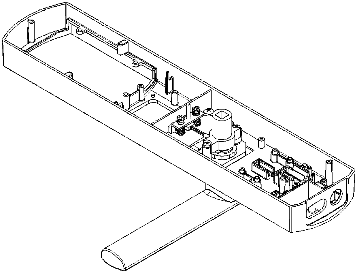 Handling outlet structure of fingerprint reader for electronic lock