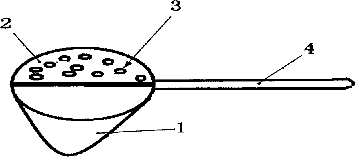 Dual-purpose ladle combining soup ladle function and perforated ladle function and application method thereof