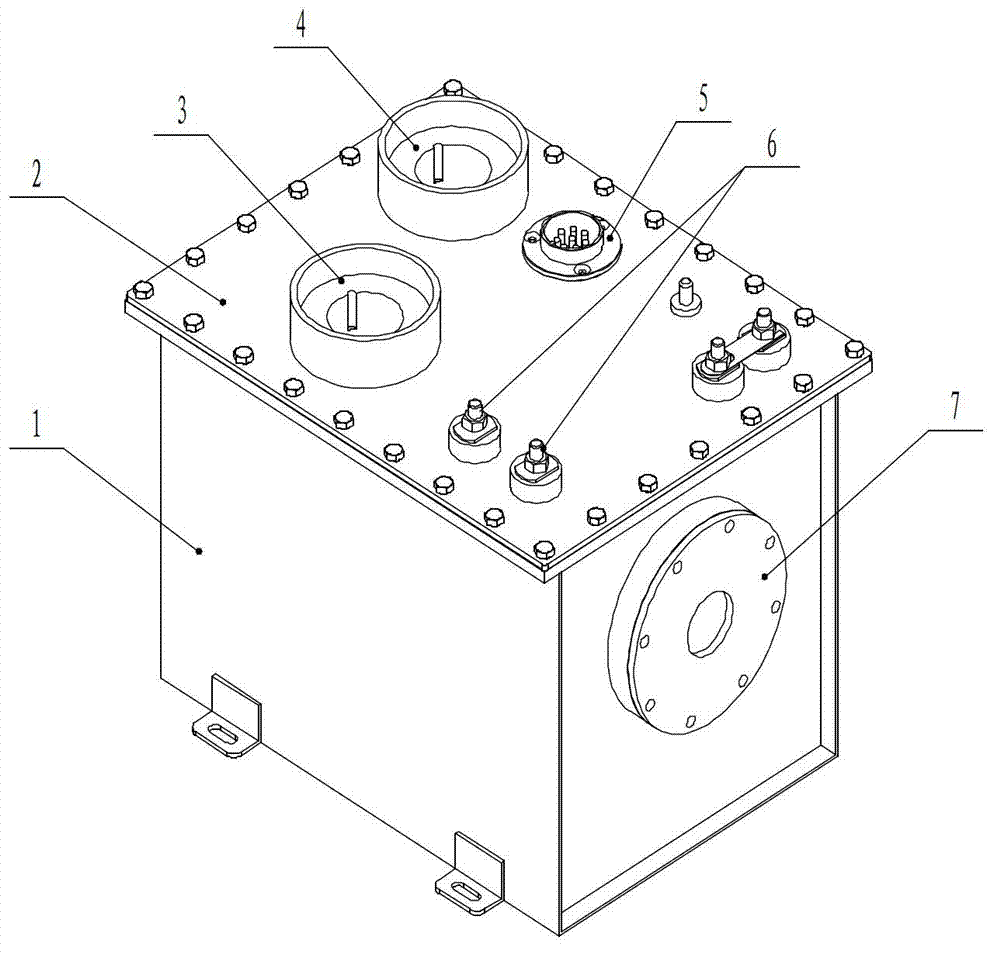 Voltage-multiplying-type high-voltage rectifying oil tank