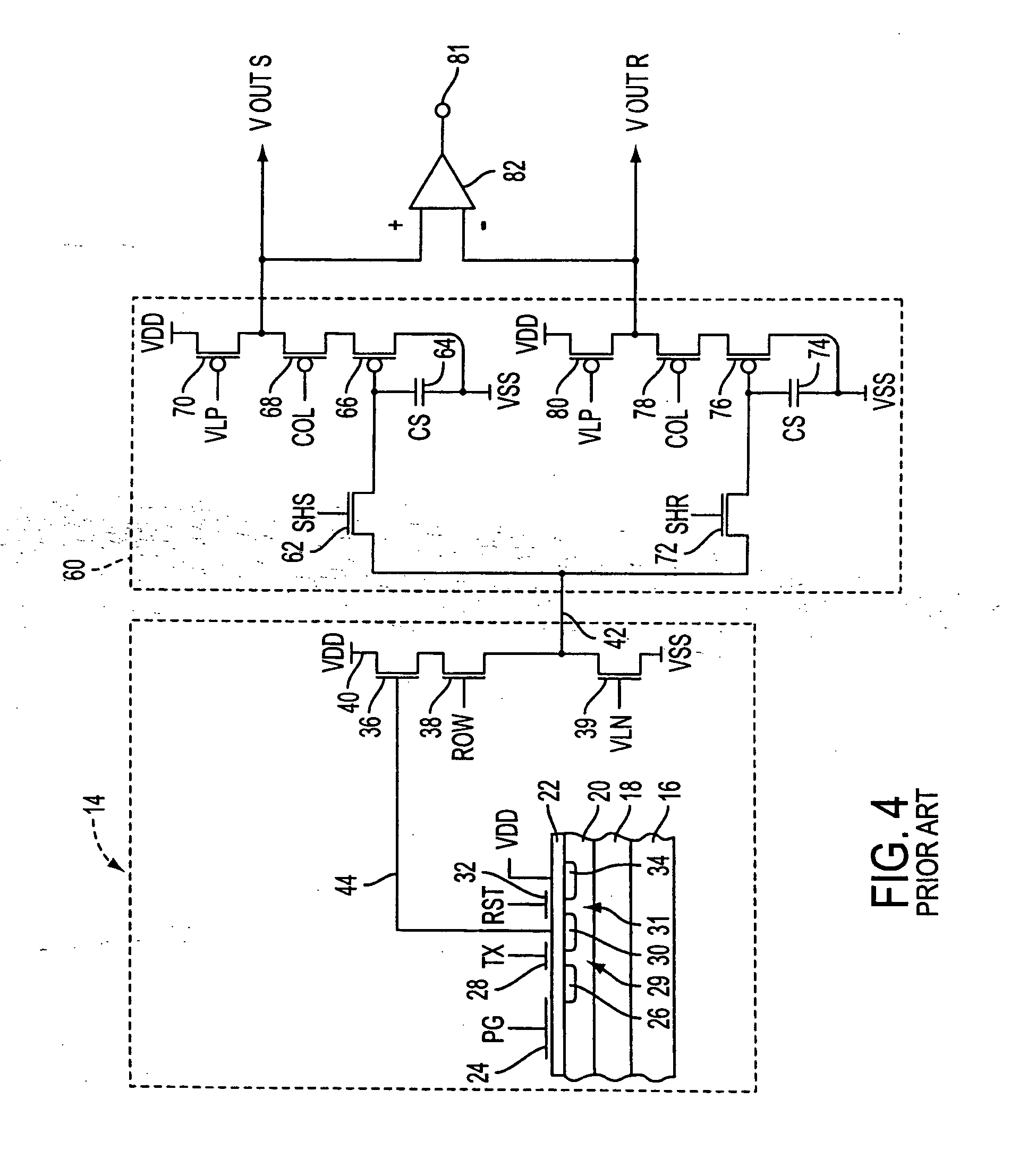 Single poly CMOS imager