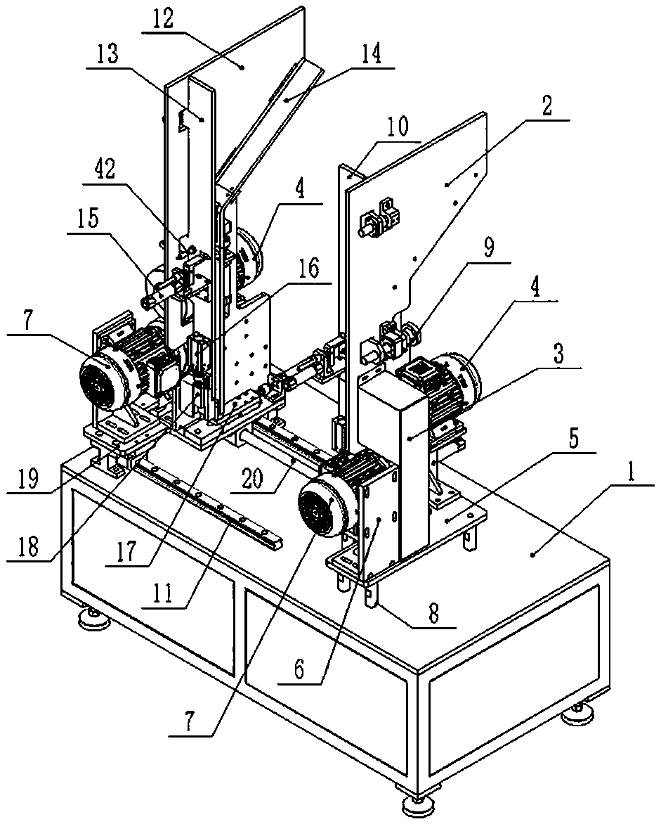 Numerical control pull rod pipe burr removing machine